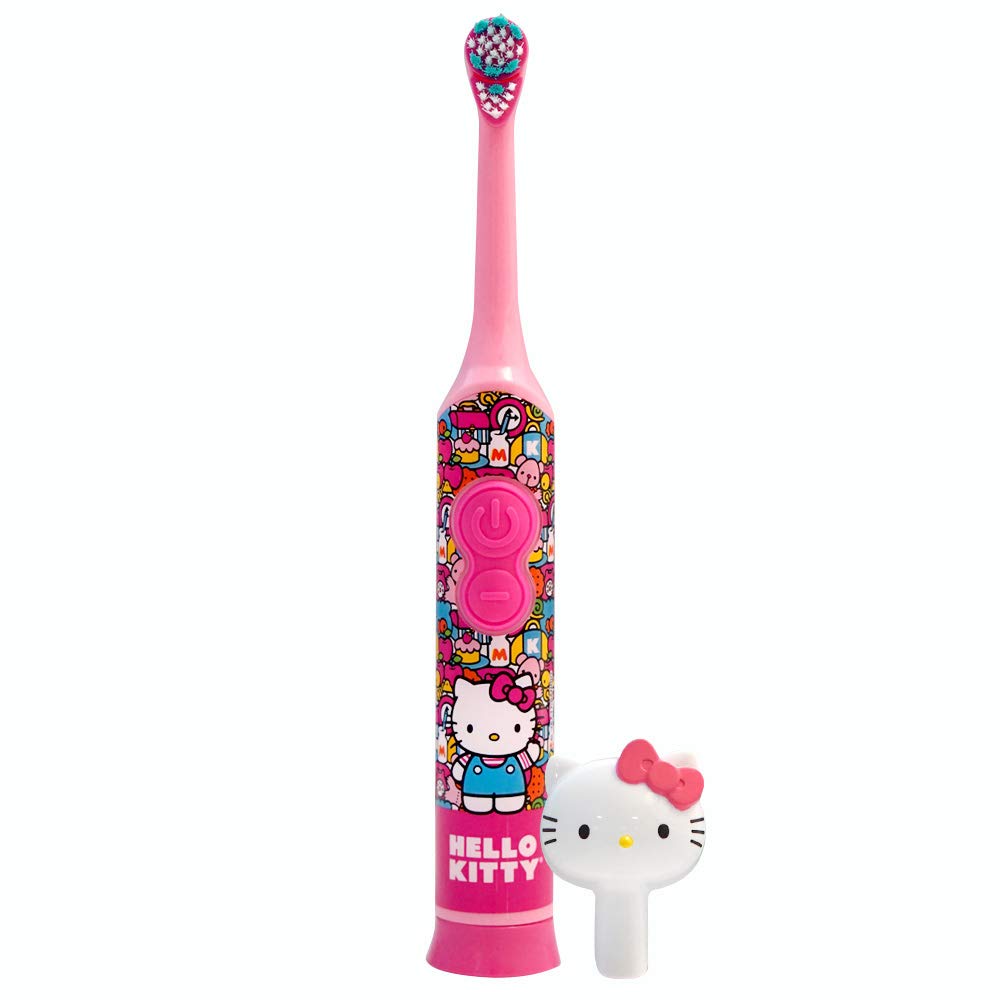 Firefly Power Protect Battery Toothbrush with Sanitary Character Cap - Hello Kitty