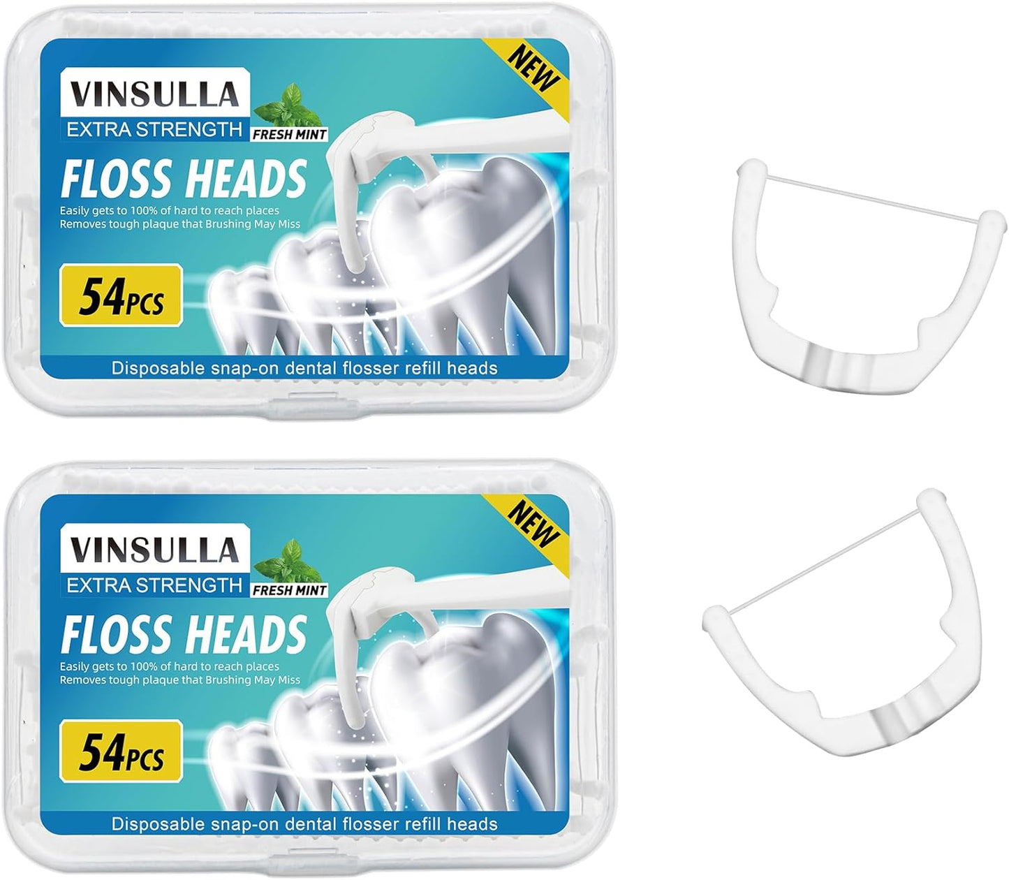 Ultraclean Access Flosser Mint Refill Heads 54 Count (Pack of 2)