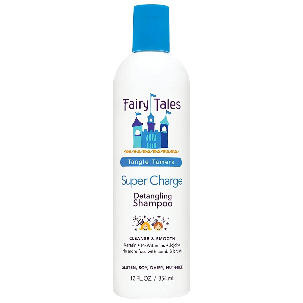 Fairy Tales Tangle Tamer Detangling Shampoo for Kids - Ultra Moisturizing andÊ Anti Frizz ProtectionÊ - Paraben Free, Sulfate Free - 12 Oz