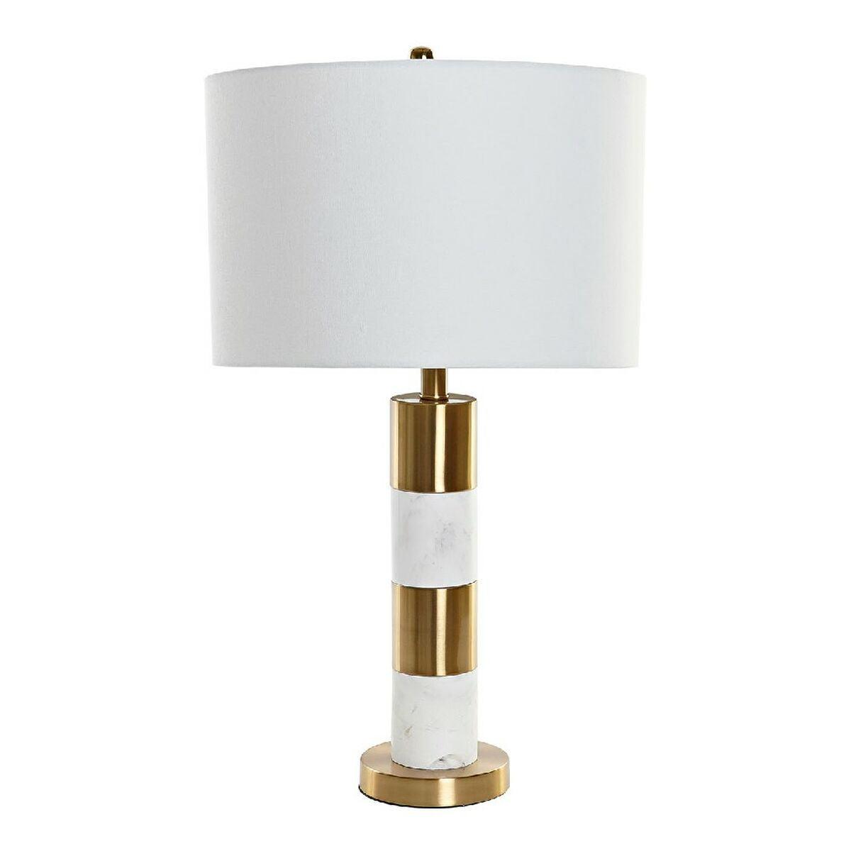 Desk lamp DKD Home Decor LA-180680 Golden Metal White Marble 220 V 38