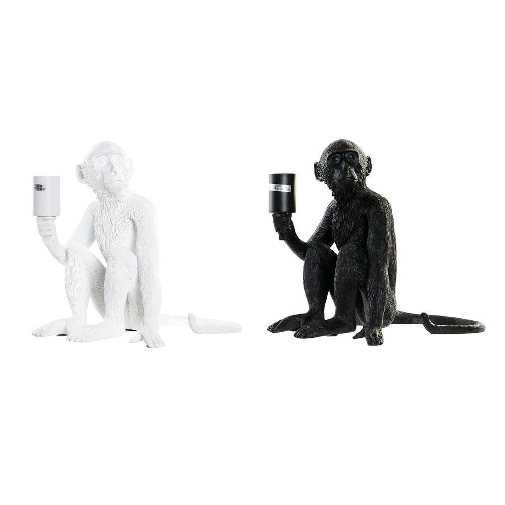 Desk lamp DKD Home Decor 33 x 32 x 31 cm Black White Resin 220 V 50 W