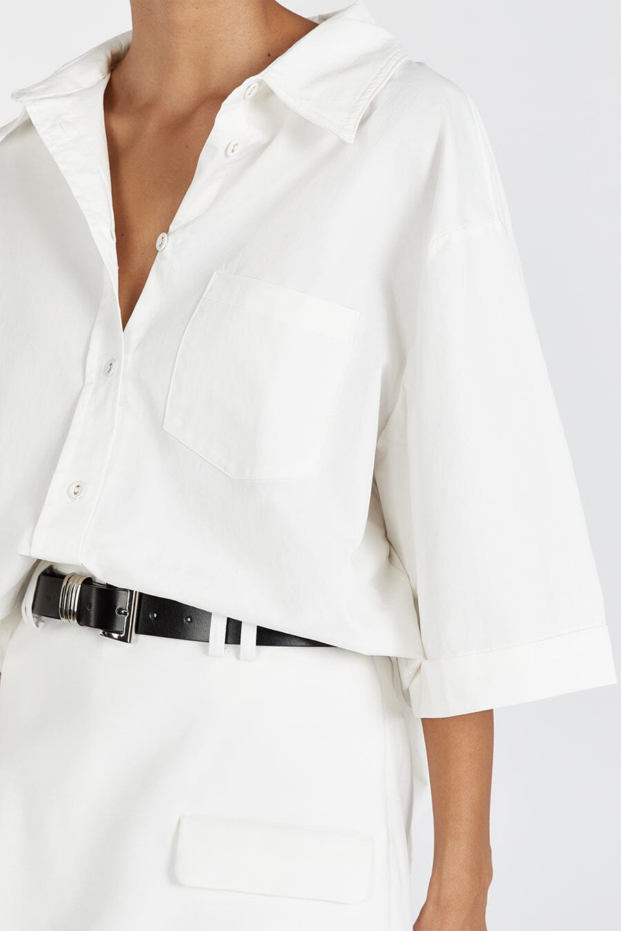 MAXIE WHITE COTTON SHIRT