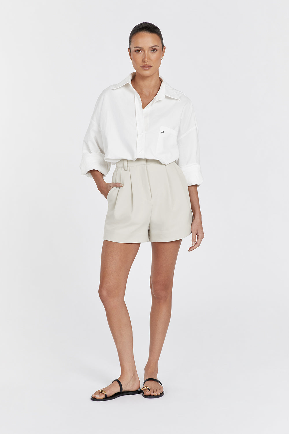 ROWAN TAILORED BONE SHORT Clothing DISSH Boutiques 16 BONE