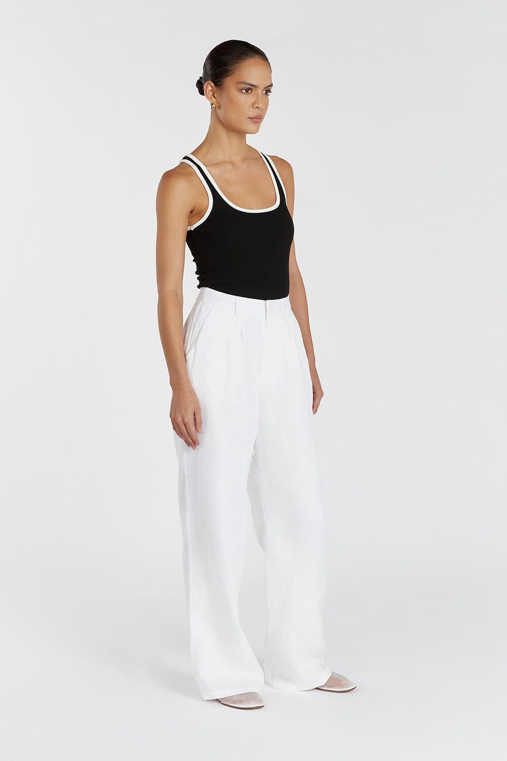THEO BLACK CONTRAST TANK