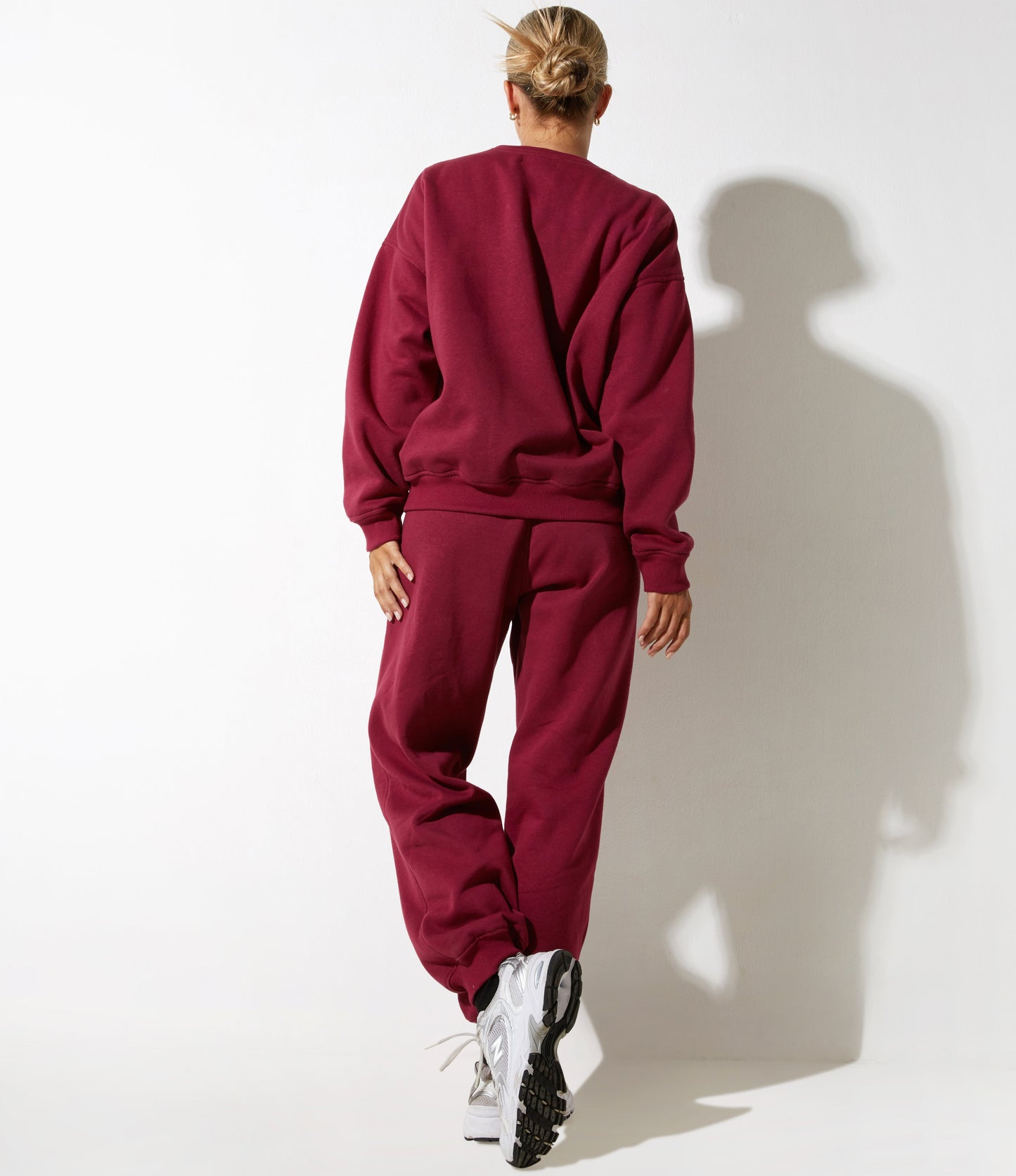 Glan Sweatshirt in Burgundy with 'Winning Team' Embro