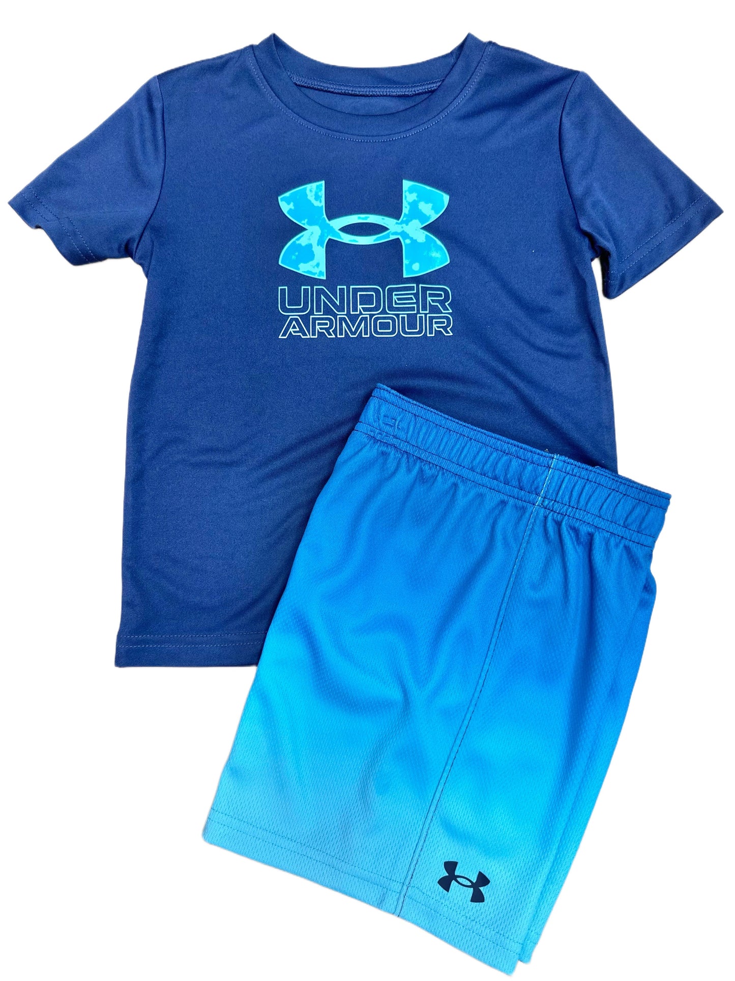 UA Printed Mesh Boost Short, Sky Blue