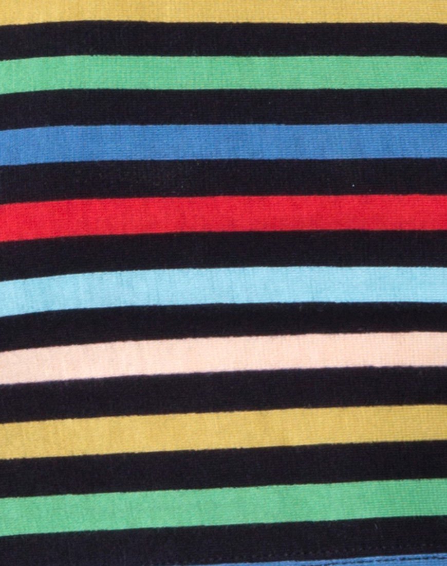 Melah Crop Top in PE Stripe