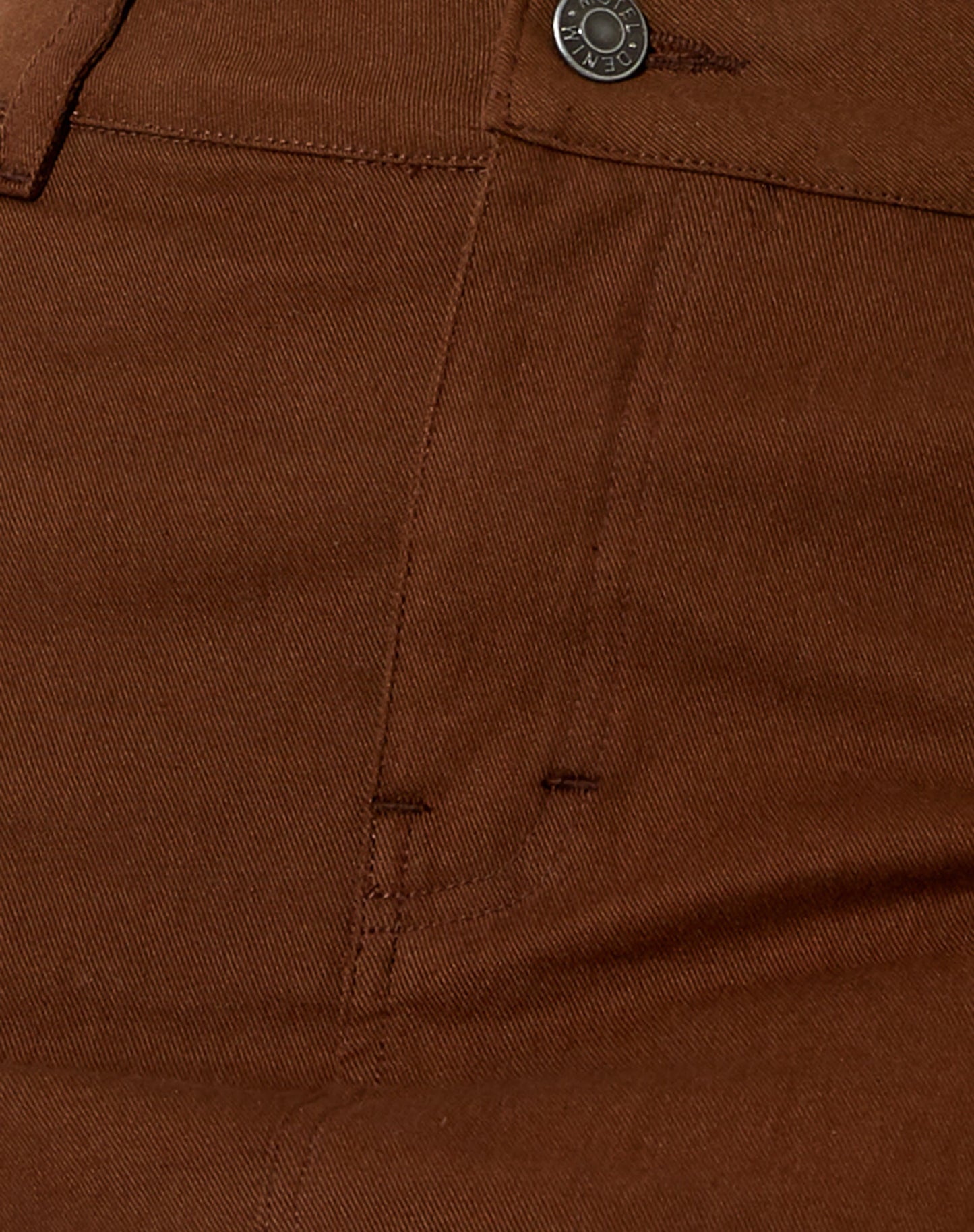 Micro Broomy Mini Skirt in Twill Cocoa
