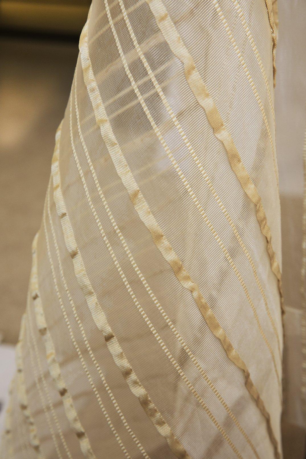 ML16610 Tafetta Stripe Sheer Curtain