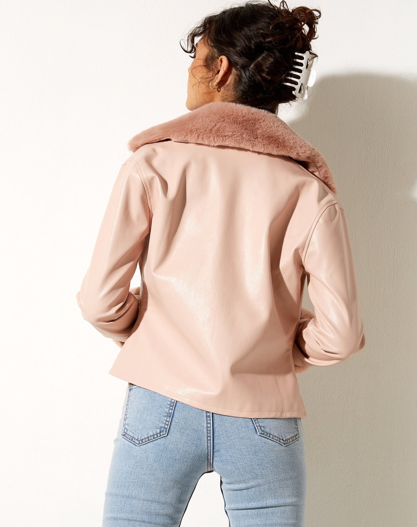 Neliya Jacket in Pu Pink