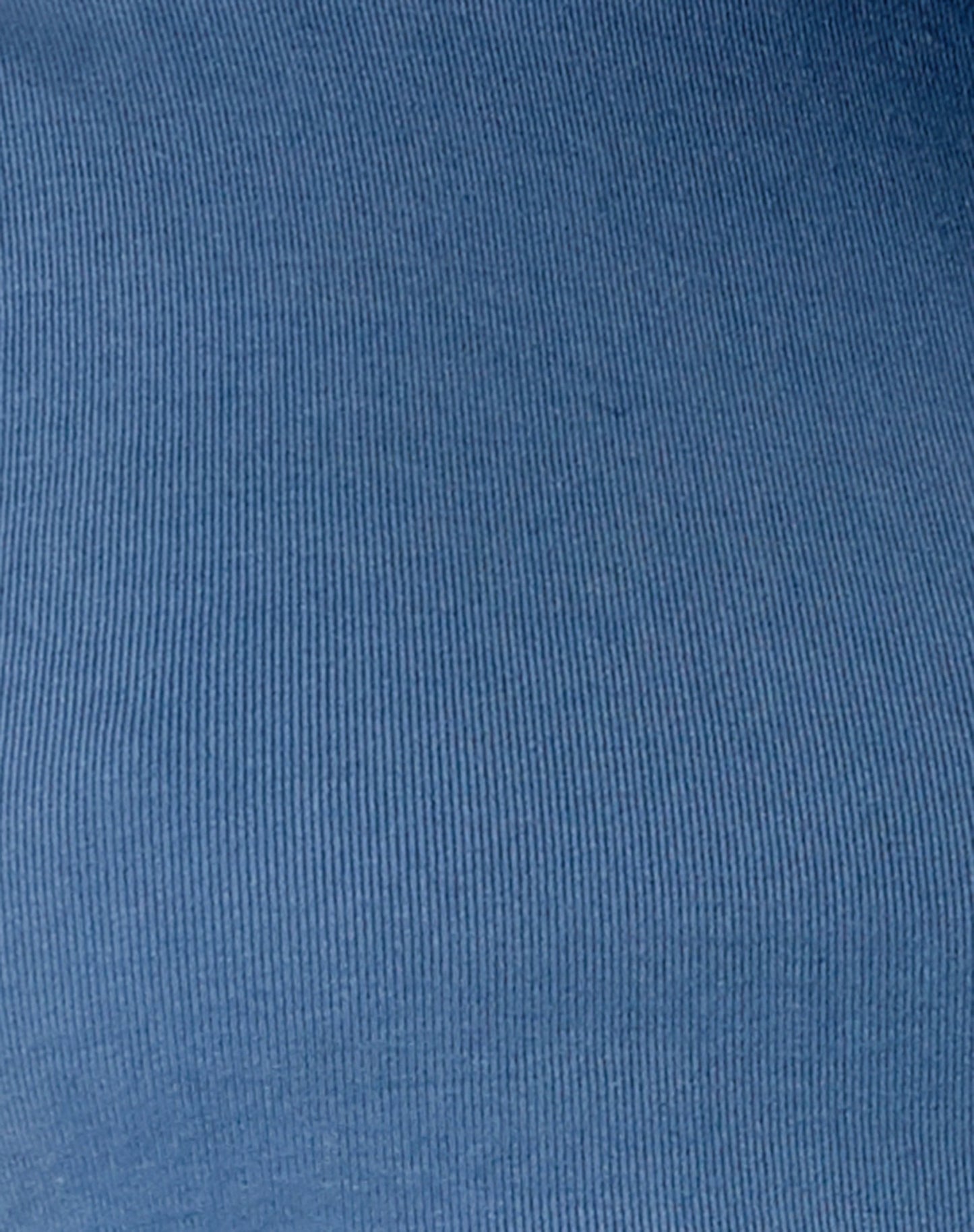 Quera Crop Top in Rib Mineral Blue