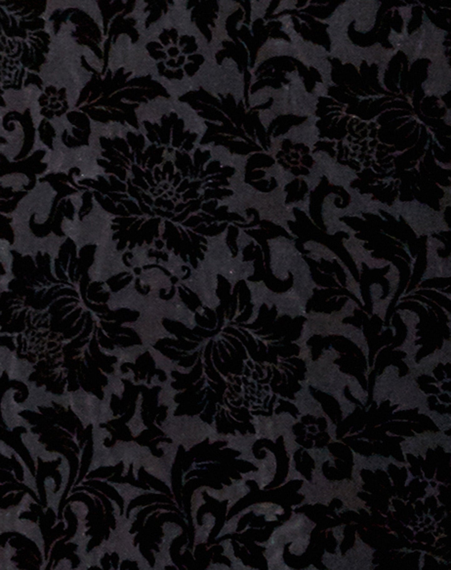 Rarita Midi Dress in Brocade Rose Flock Black