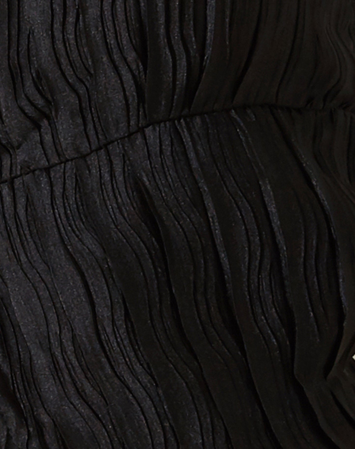 Dama Crop Top in Crinkle Black