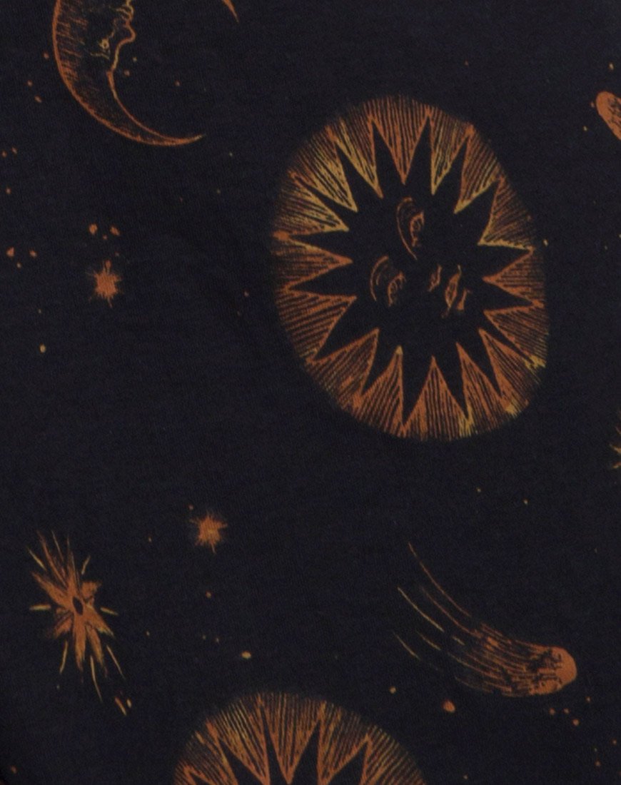 Sunjass Swing Dress in Celestial Black