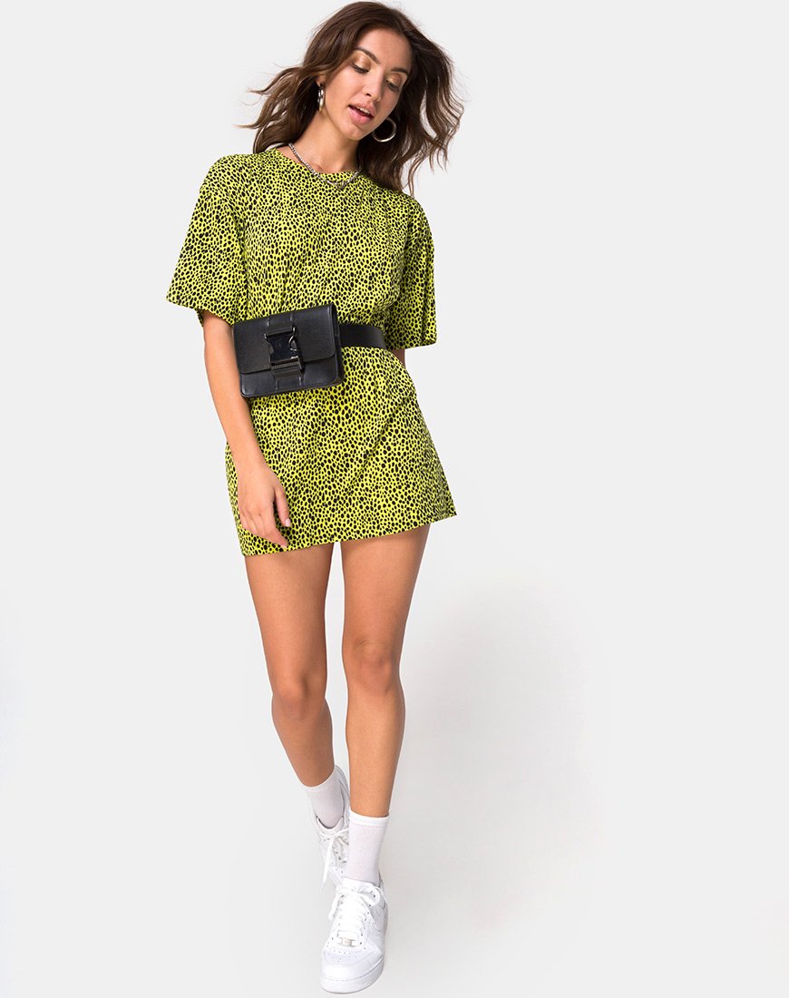 Sunny Kiss Oversize Tee in Wild Cat Yellow X Princess Polly