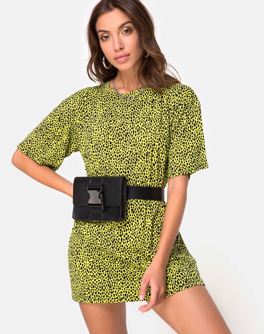Sunny Kiss Oversize Tee in Wild Cat Yellow X Princess Polly