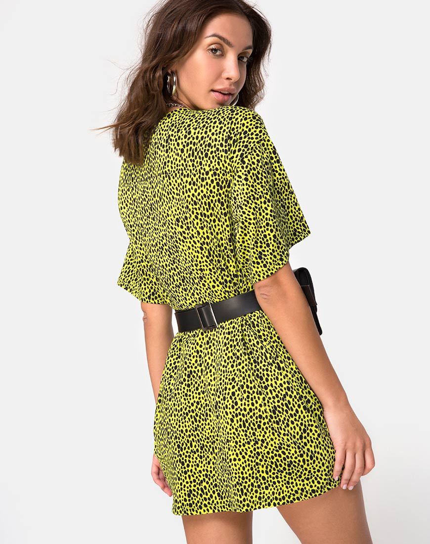 Sunny Kiss Oversize Tee in Wild Cat Yellow X Princess Polly