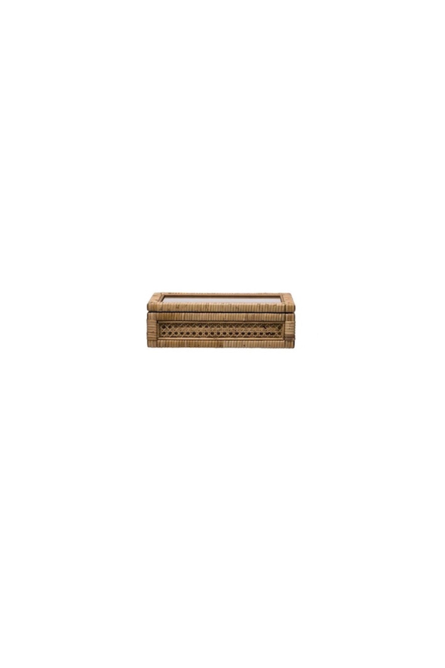 Rattan Lidded Box