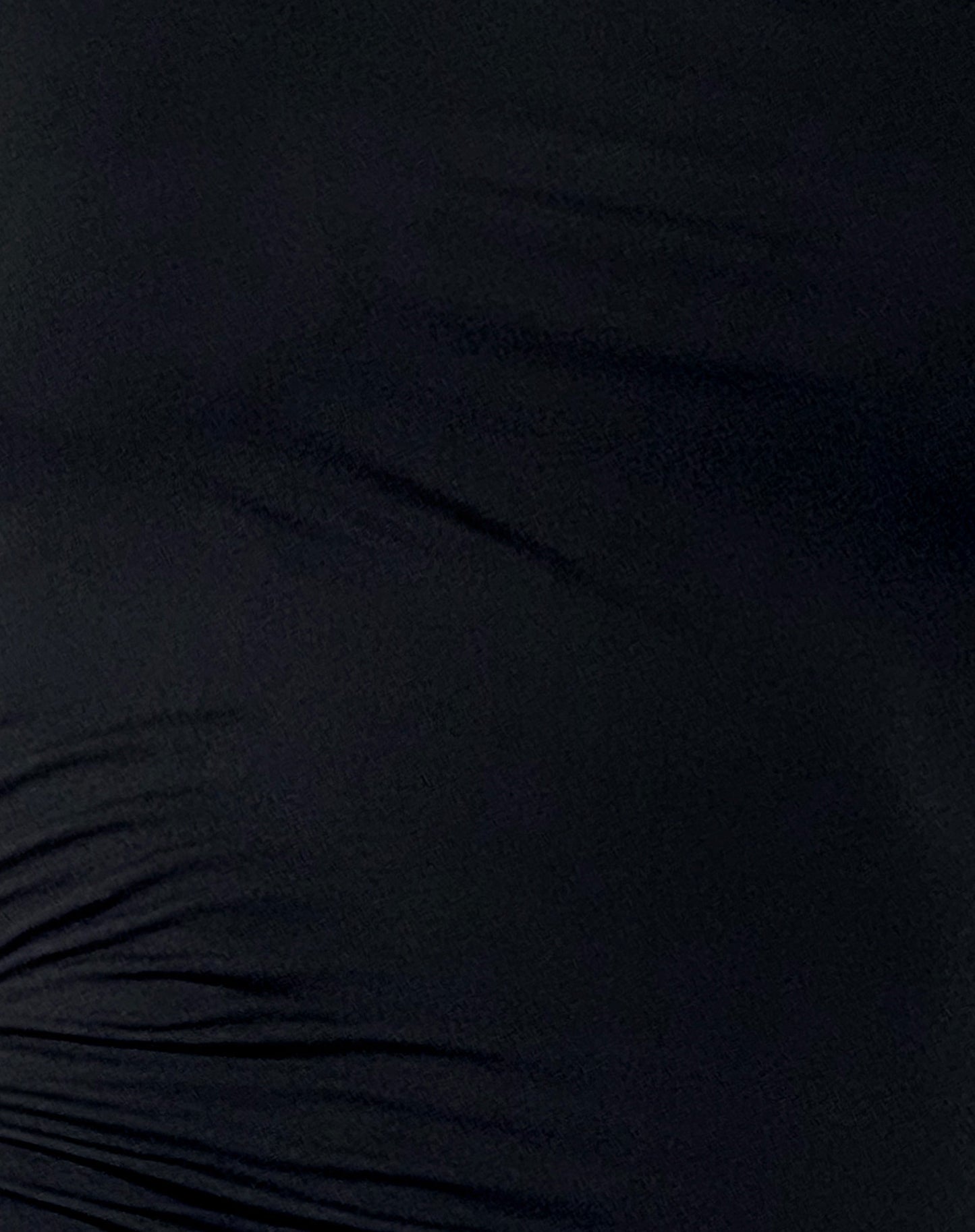 Tapia Hooded Tank Top in Black Slinky