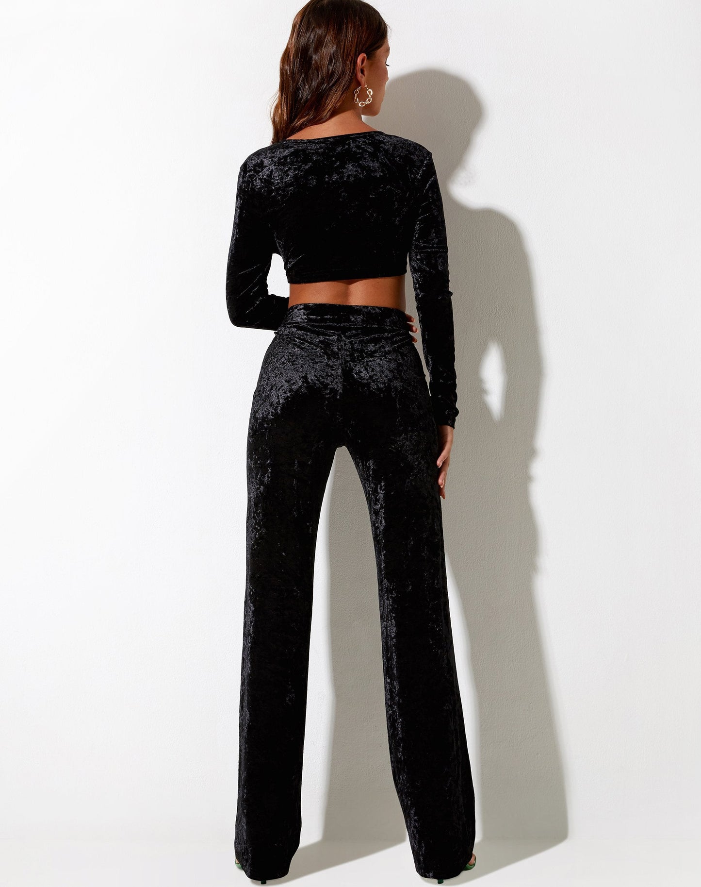 Mozra Trouser in Velour Black
