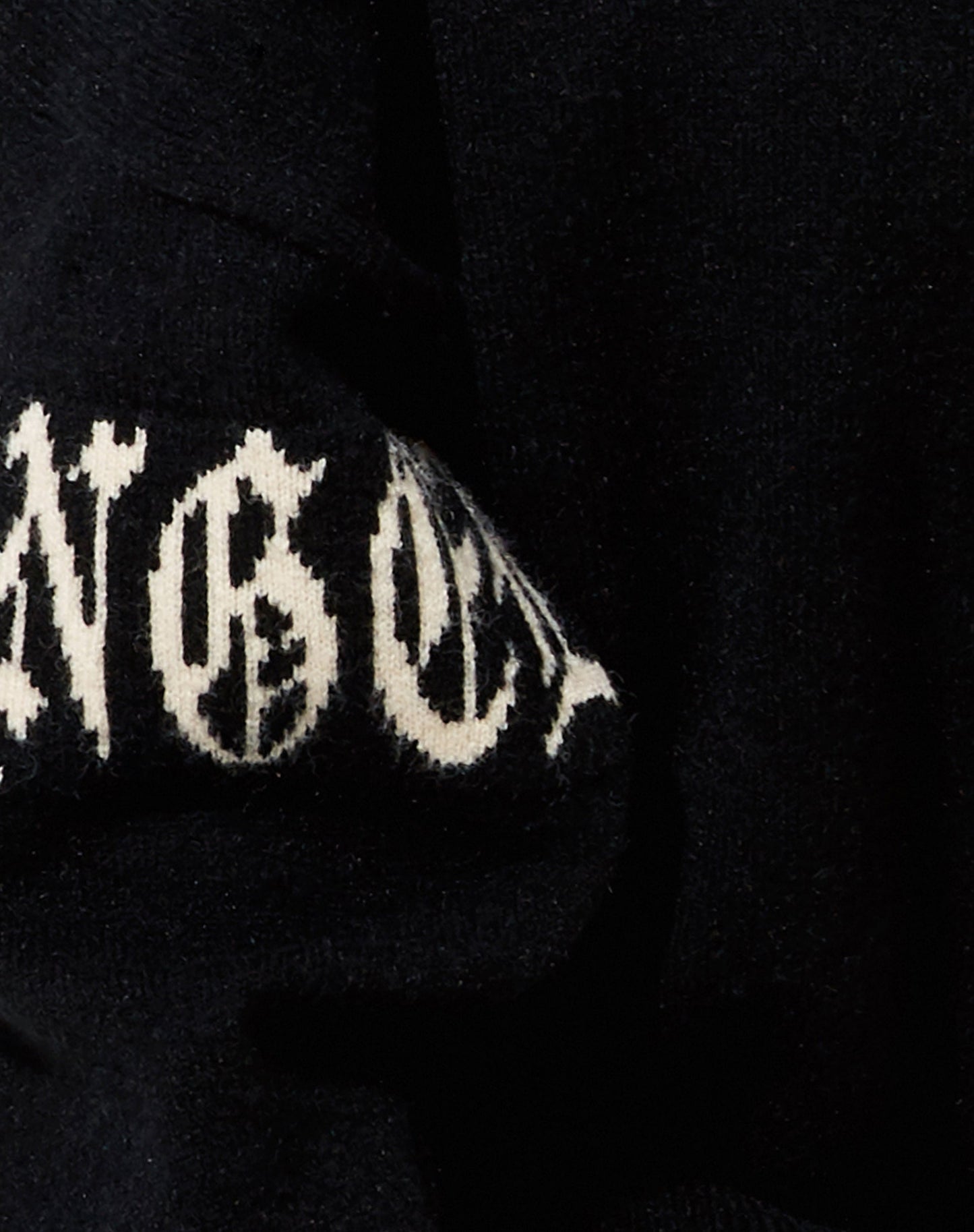 Tusca Sweatshirt in Black with Angel on Sleeve