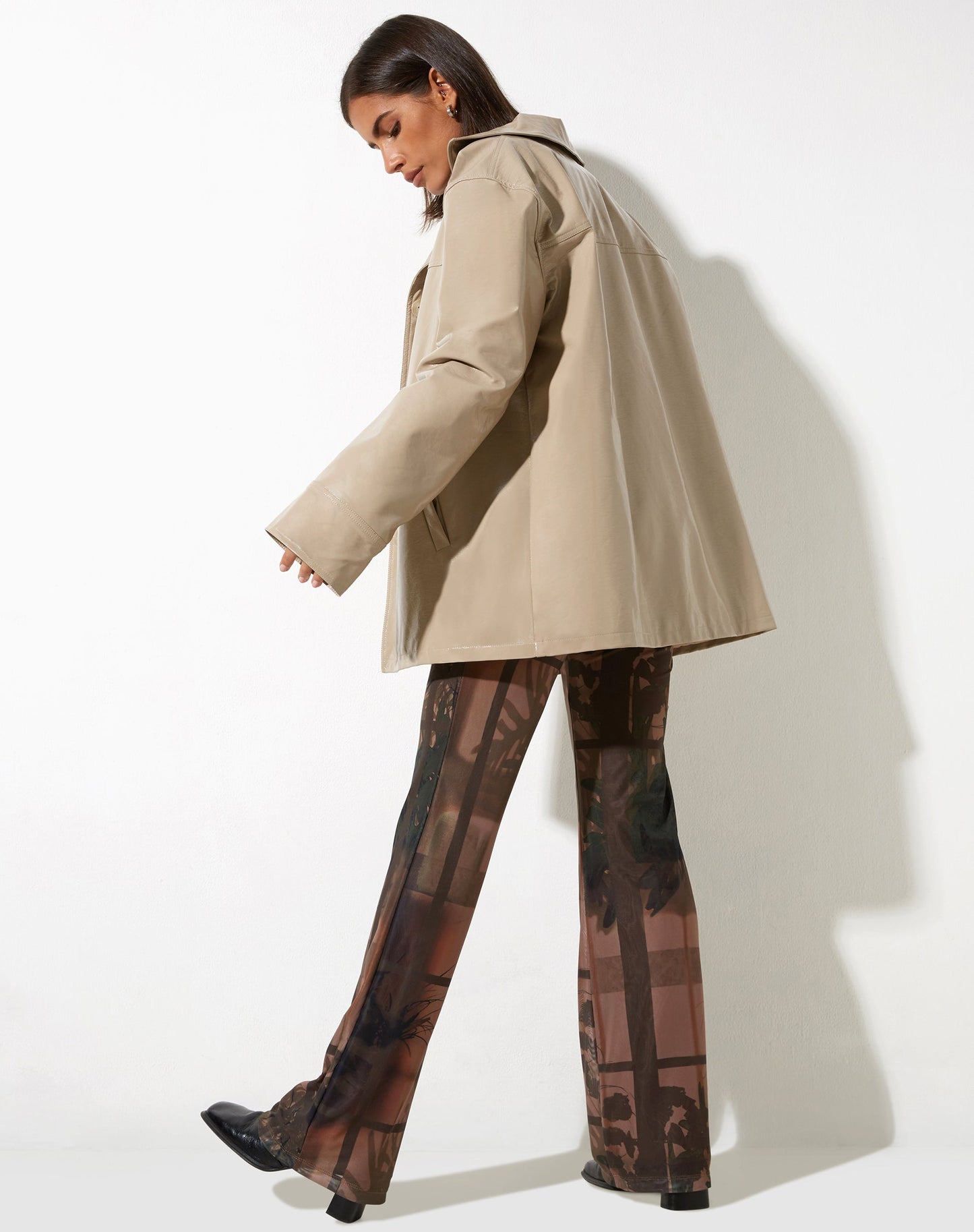 Walta Jacket in PU Putty