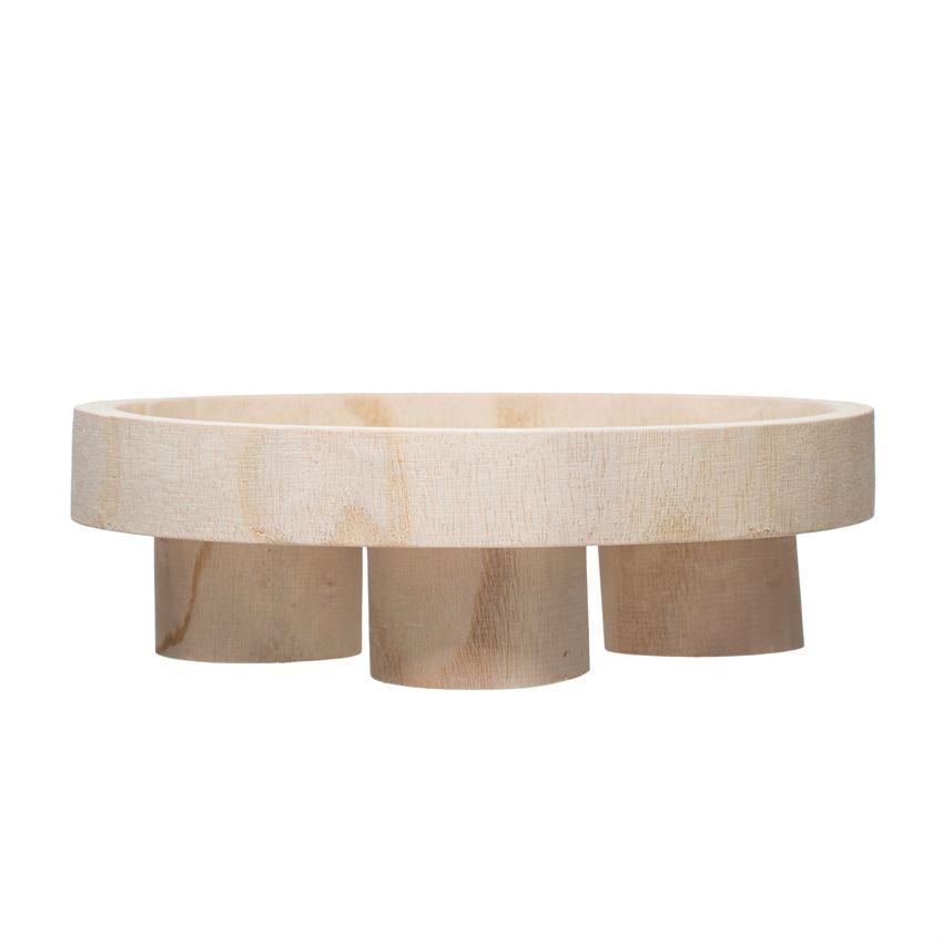 Wood Footed Tray