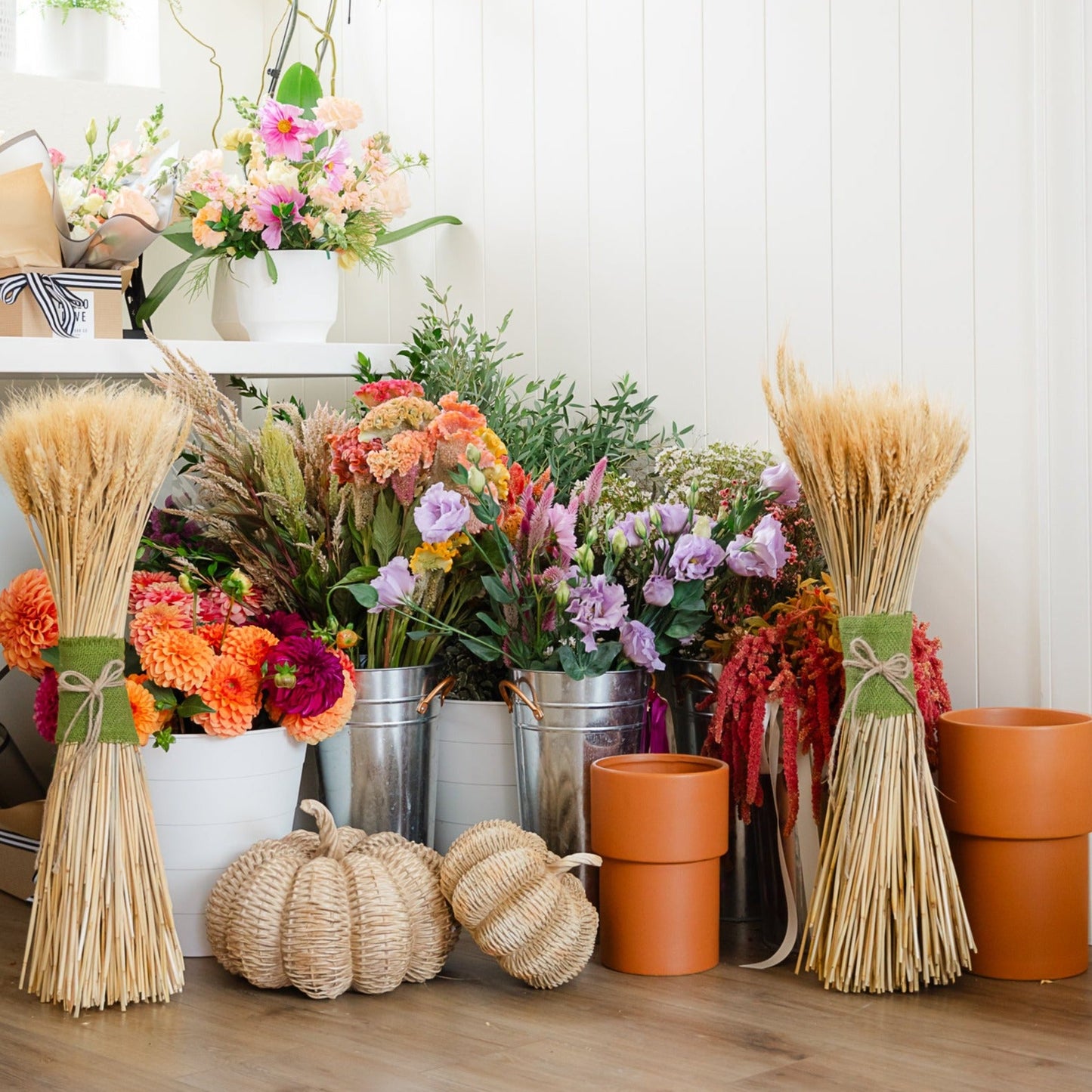 BASKETWEAVE PUMPKINS