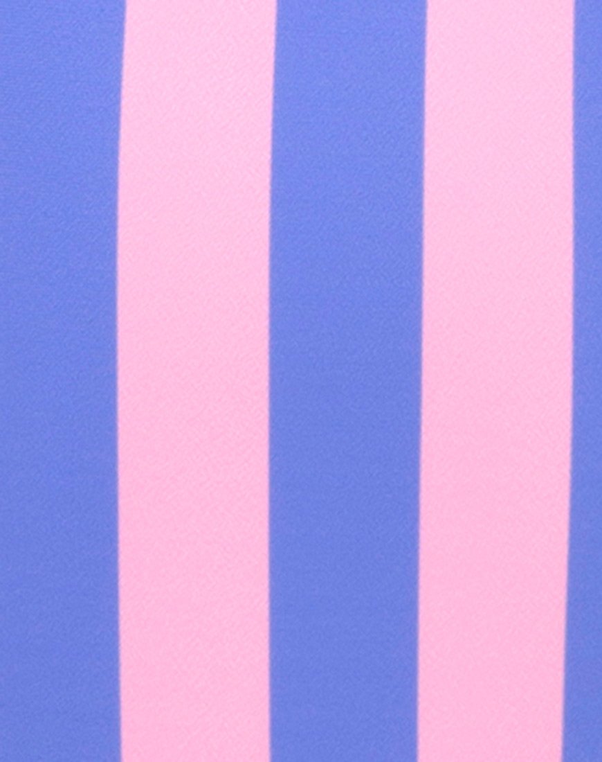 Goddess Swimsuit in Fairground Stripe