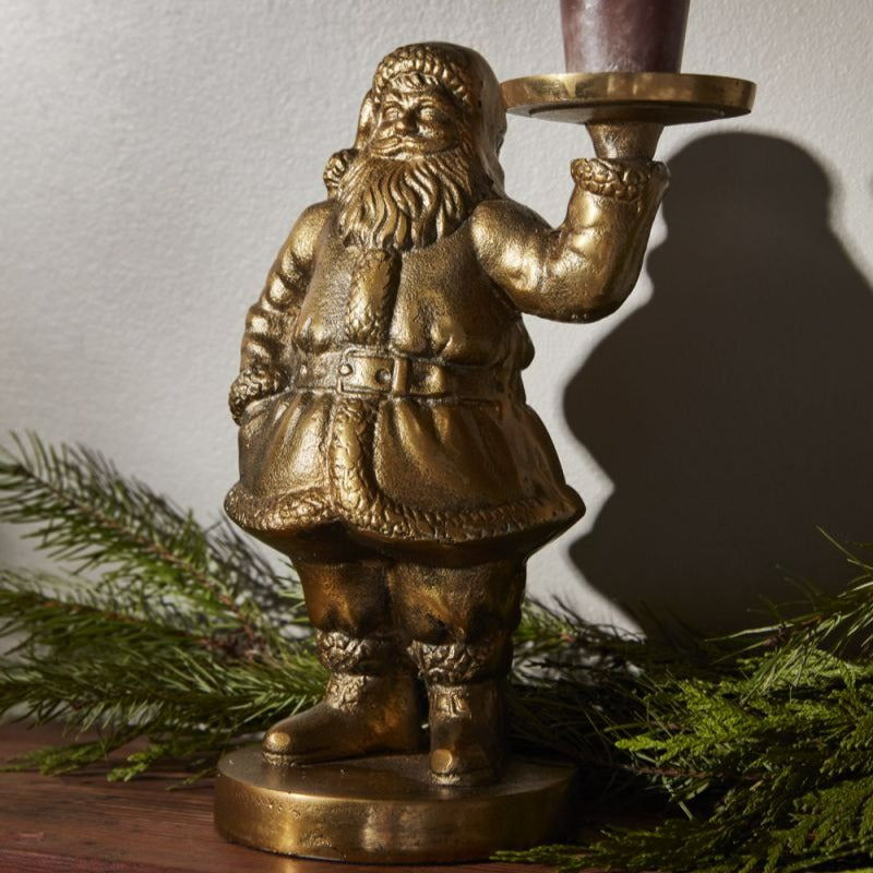 Saint Nick Figurine Candle Holder