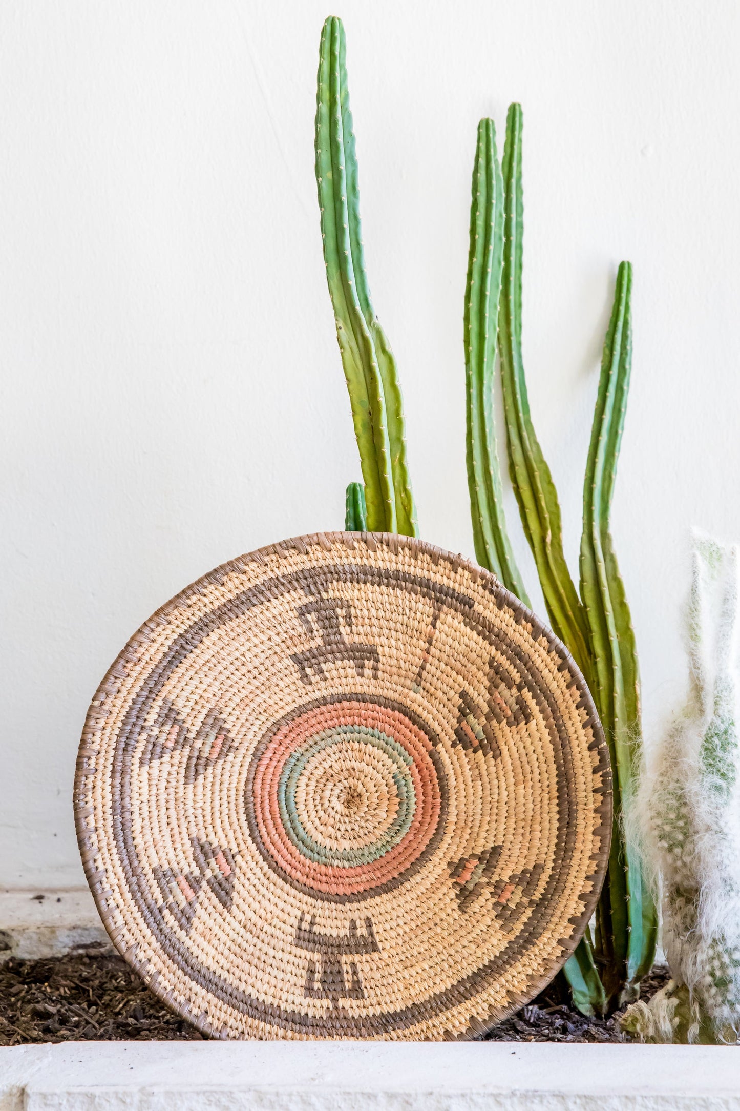 Medium Woven Rust + Brown Bowl