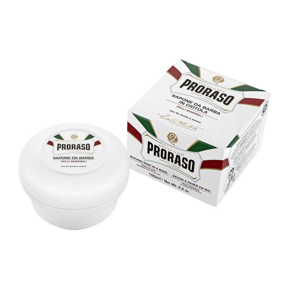 Proraso Shaving Soap Bowl: Sensitive Skin, 150ml