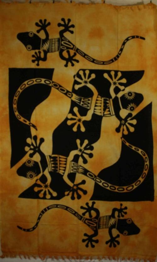 Orange Tribal Salamander Tapestry - Zoter Shop