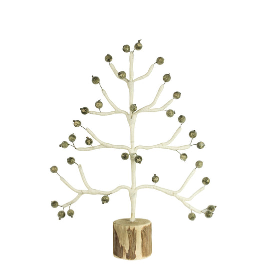 Festive Felt Tree with Gold Berries