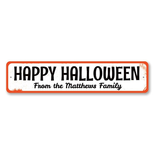 Family Halloween Sign