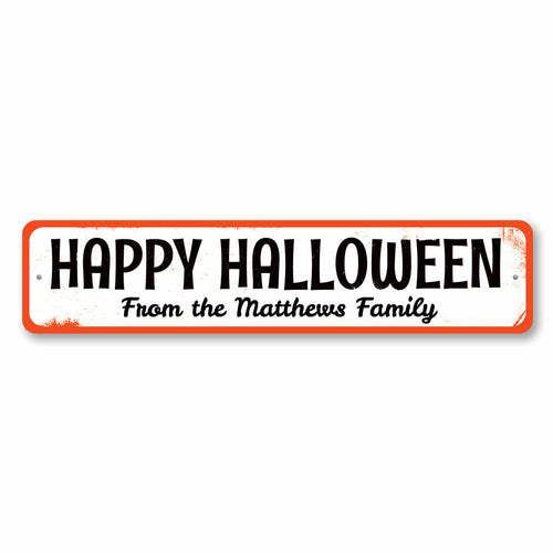 Family Halloween Sign