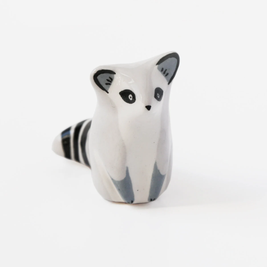 Dodo Toucan Raccoon Ceramic Sculpture