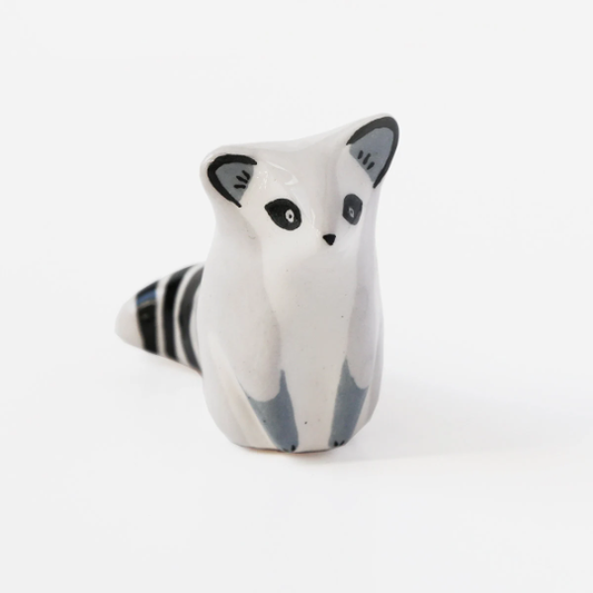 Dodo Toucan Raccoon Ceramic Sculpture