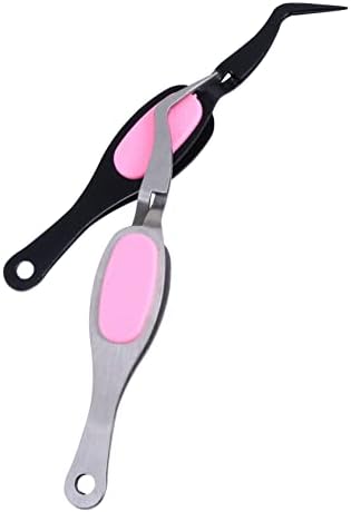EXCEART 2pcs Nail Positioning Clip Jewelry Tweezers Manicure Tools Professional Professional Manicure Set Reverse Tweezers for Crafting Tweezers for Crafts Precision Tweezers Set Work Bulk