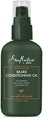 SheaMoisture Beard Conditioning Oil for a Full Beard Maracuja Oil and Shea Butter to Moisturize and Soften 3.2 oz