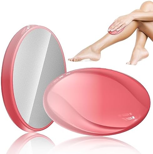 Crystal Hair Eraser for Women and Men, Reusable Crystal Hair Remover - Portable Magic Hair Removal Device - Painless Solution for Back, Arms, and Legs (Pink)