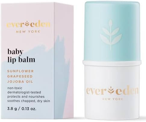 Evereden Baby Lip Balm, 0.13 oz | Clean and Natural Baby Care | Non-toxic and Fragrance Free Baby Skincare