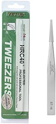 Vetus Tweezer Stainless Steel Non-magnetic Pointed Tip Professional Eyelash Eyebrow Switzerland Standard ST-16