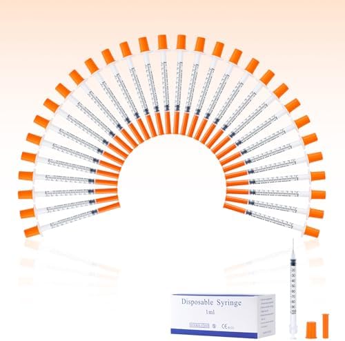 Disposable 1ml/cc 30G 1/2 Inch Tool, Each Individually Wrapped (1cc-30G 1/2"-30 PACK)