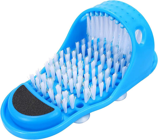 Simple Feet Cleaner,Evermarket Magic Foot Scrubber,Exfoliating Easy Feet Cleaning Brush,Feet Washer Foot Shower Spa Massager Slippers for Unisex Adults