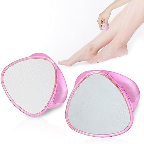 Bleame Crystal Hair Eraser for Women 2023,Rcool Hair Remover,Foot Callus Remover,Hair Removal Device for Arms Legs Back Heel - Fast, Reusable, Washable, Portable Epilator (Pink), 1.0 Count