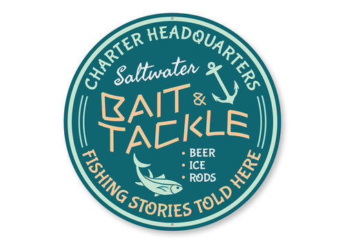 Saltwater Bait & Tackle Sign