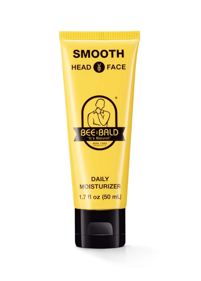 Bee Bald SMOOTH Daily Moisturizer tones, hydrates, moisturizes & smooths away fine lines, wrinkles & dry patches; helps control oil & shine to feel cool, fresh and comfortable, 1.7 Fl Oz, Each