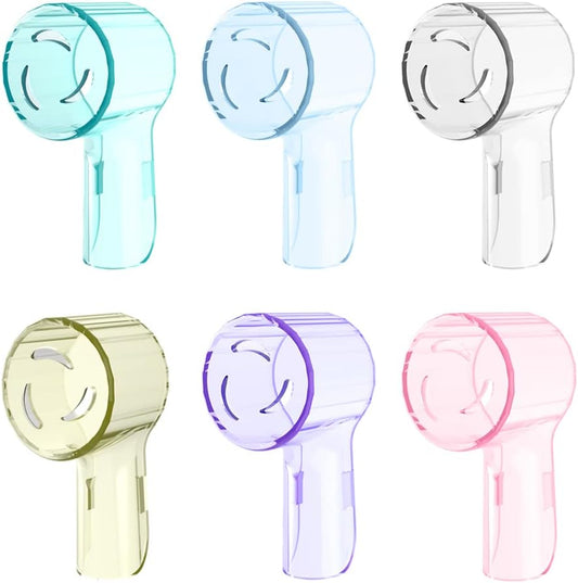Cellena Toothbrush Covers Caps Compatible with Oral B Replacement Heads,Fits for iO Series Ultimate White,Ultimate Clean and Gentle Care Toothbrush Heads Protector,Travel Must Haves(6pcs)