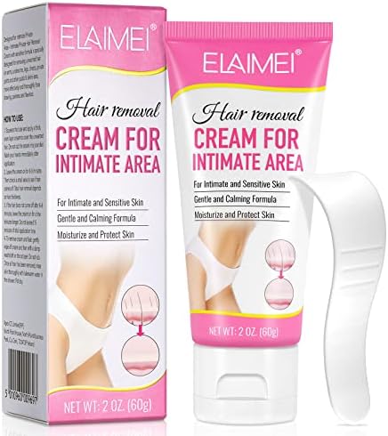 2PCS Intimate Hair Removal Cream for Women Men, Painless Flawless Sensitive Skin Depilatory Remover Cream - Unwanted Hair in Underarms, Private Parts, Pubic & Bikini Area, Gentle Formula for All Skin Types